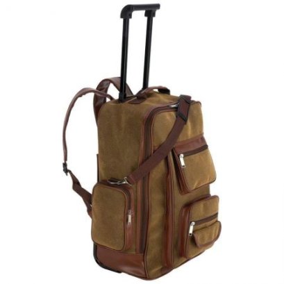Backpack Trolley Cokelat Kanvas IDR 355.000