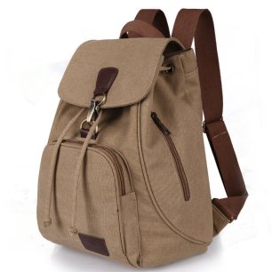 Backpack Laptop Cokelat Kanvas IDR 180.000