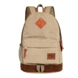 Backpack Laptop Krem Kanvas Suede IDR 185.000