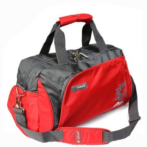 Travel Bag Merah Abu Polyester IDR 96.200